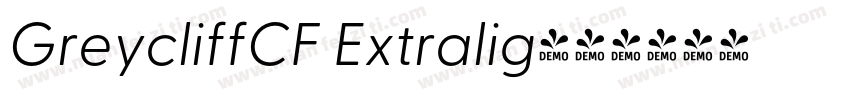 GreycliffCF Extralig字体转换